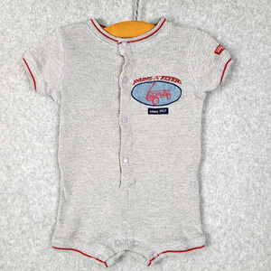 Vintage 2004 Radio Flyer Baby Romper | Little Red Wagon | Size‎ 6-9 M